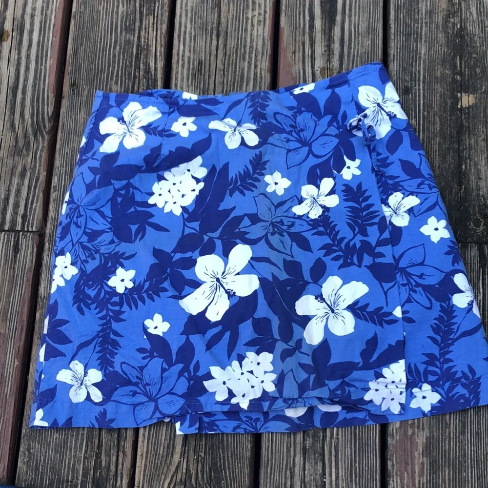 Blue Floral Skort - Picture 1 of 5